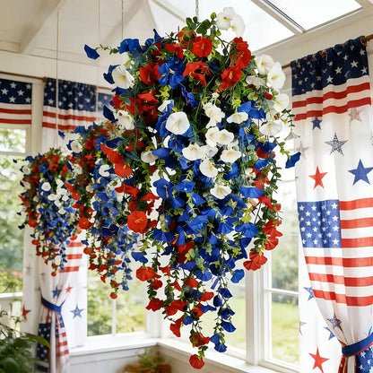 ✨ Celebrate America's 250th Anniversary with Patriotic Hanging Flower Baskets