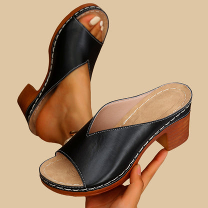 Mother's Day Special Offer - Orthopedic Chunky High Heel Sandals - BUY 2 FREE SHIPPING