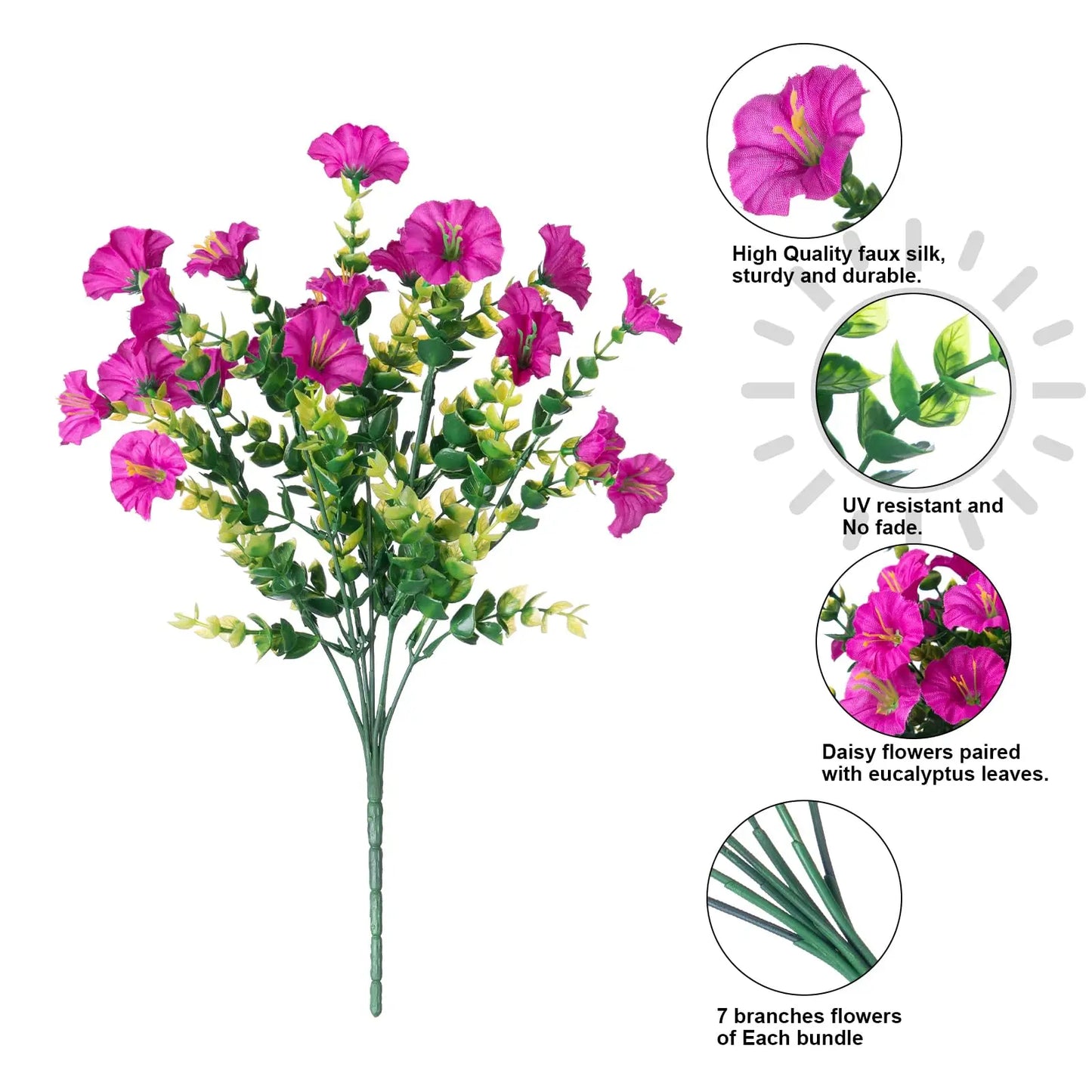 🔥Last Day 50% OFF🔥UV Resistant Artificial Petunias Flowers