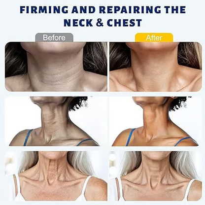 Roller Massage Neck Cream 🧴 Collagen & Hyaluronic Acid | Firms Neck, Reduces Wrinkles