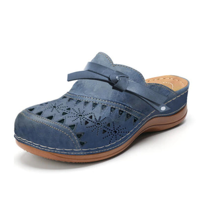 Mother's Day Special Offer-Women’s Bowknot Wedge Sandals – Arch Support & Everyday Comfort