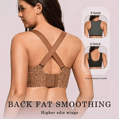❤️Mother's Day Specials-BUY 1 GET 1 FREE 🔥Super Firming Leopard Print Jelly  Bra | Women Wirefree Bras 👍No More Sagging Breasts