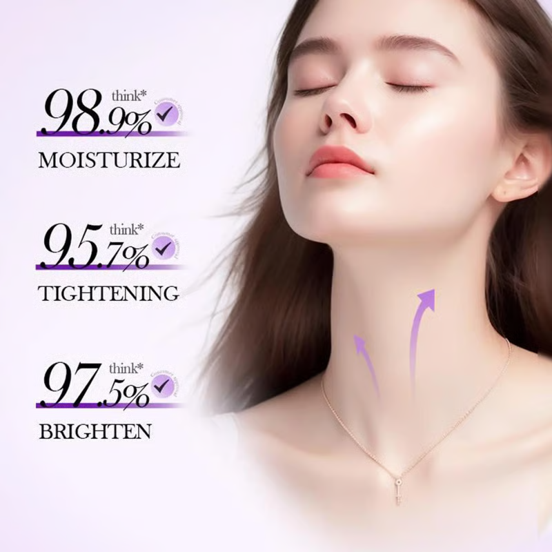 Roller Massage Neck Cream 🧴 Collagen & Hyaluronic Acid | Firms Neck, Reduces Wrinkles