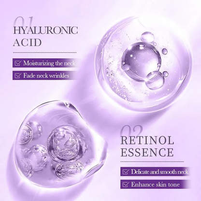 Roller Massage Neck Cream 🧴 Collagen & Hyaluronic Acid | Firms Neck, Reduces Wrinkles