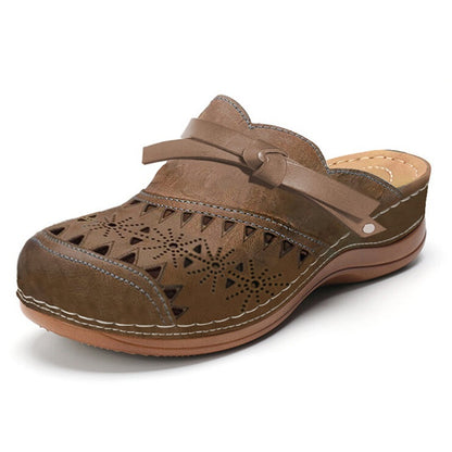 Mother's Day Special Offer-Women’s Bowknot Wedge Sandals – Arch Support & Everyday Comfort
