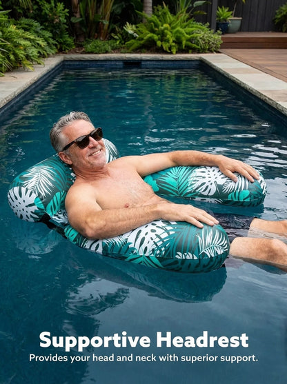 🔥Summer Hot Sale 🏆️ Inflatable Pool Floats Adult,Floating Lounge Chairs