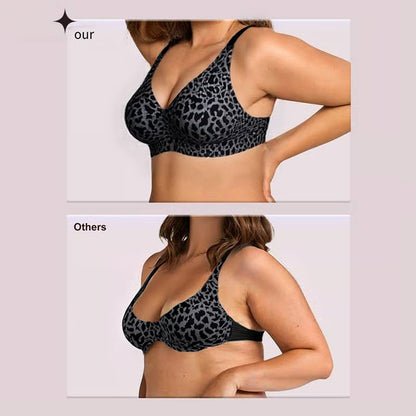 ❤️Mother's Day Specials-BUY 1 GET 1 FREE 🔥Super Firming Leopard Print Jelly  Bra | Women Wirefree Bras 👍No More Sagging Breasts