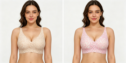 ❤️Mother's Day Specials-BUY 1 GET 1 FREE 🔥Super Firming Leopard Print Jelly  Bra | Women Wirefree Bras 👍No More Sagging Breasts