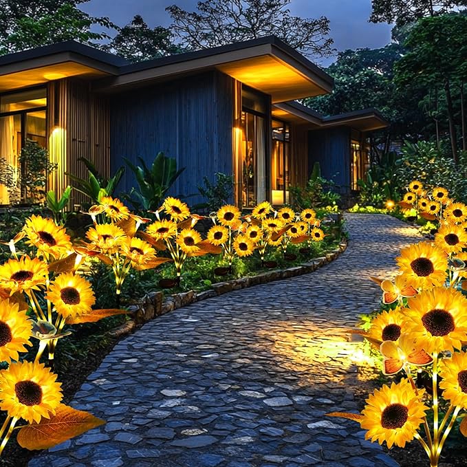 🌻50% off🌞Solar LED Sunflower Garden Lights-29.6inch/74cm