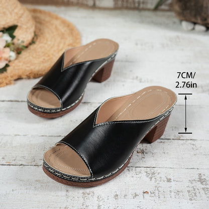 Mother's Day Special Offer - Orthopedic Chunky High Heel Sandals - BUY 2 FREE SHIPPING